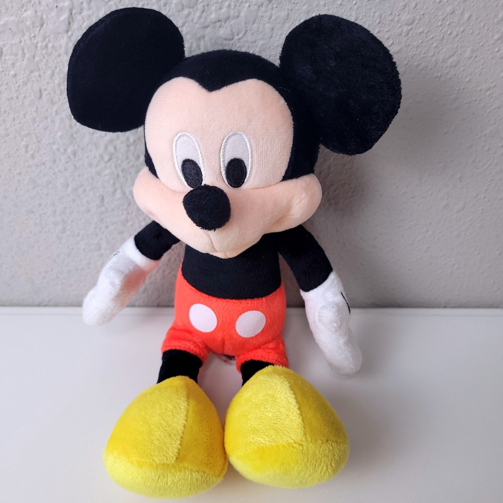 Disney Junior Mickey Mouse Plush Stuffed Animal Just Play 12 Inch Classic Toy